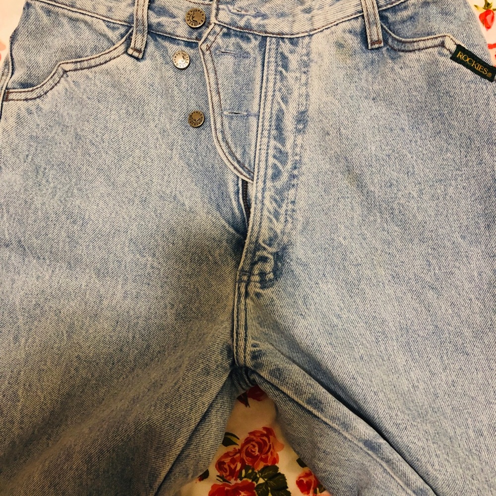 Jeans high waist fitted pale blue 28x34 women